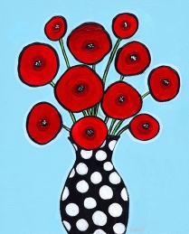 Polkadot Poppies by Shelagh Duffett